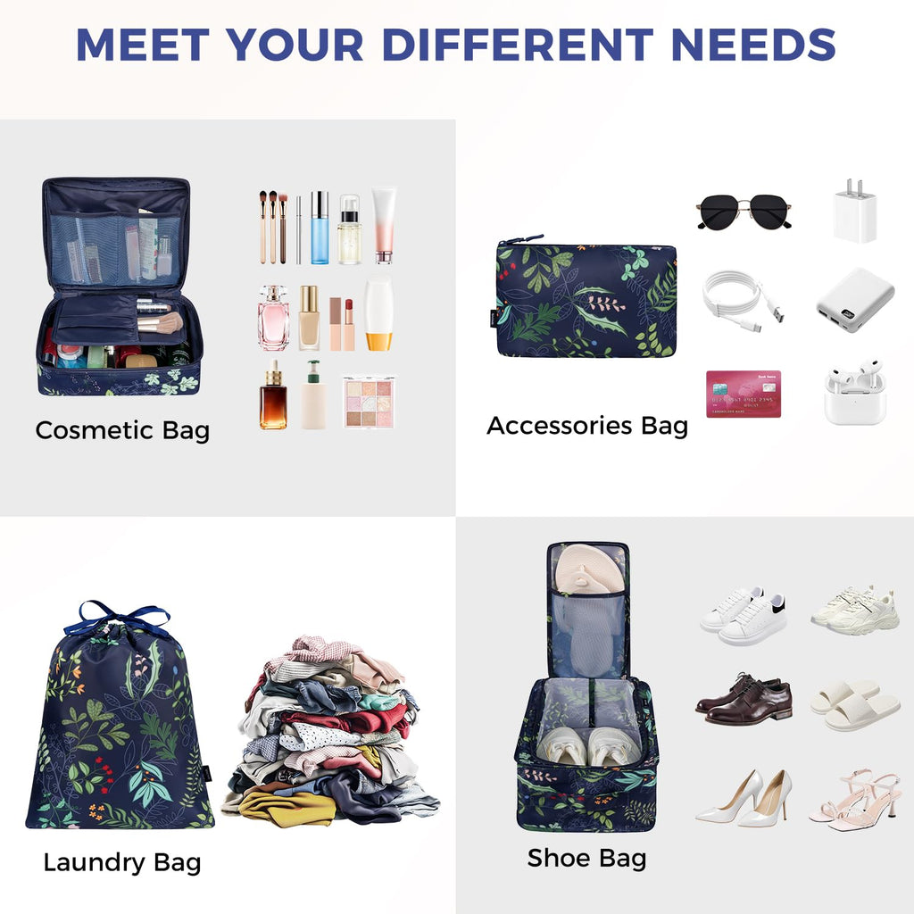 8 Set Packing Cubes Luggage Packing Organizers