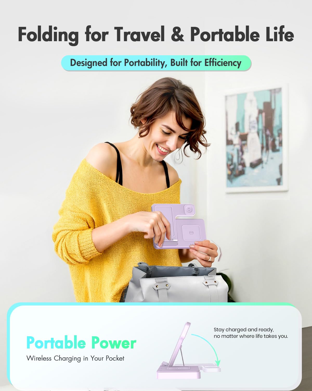Wireless Charging Station for Apple Devices | 3 in 1 (I phones, Apple Watches, Airpods