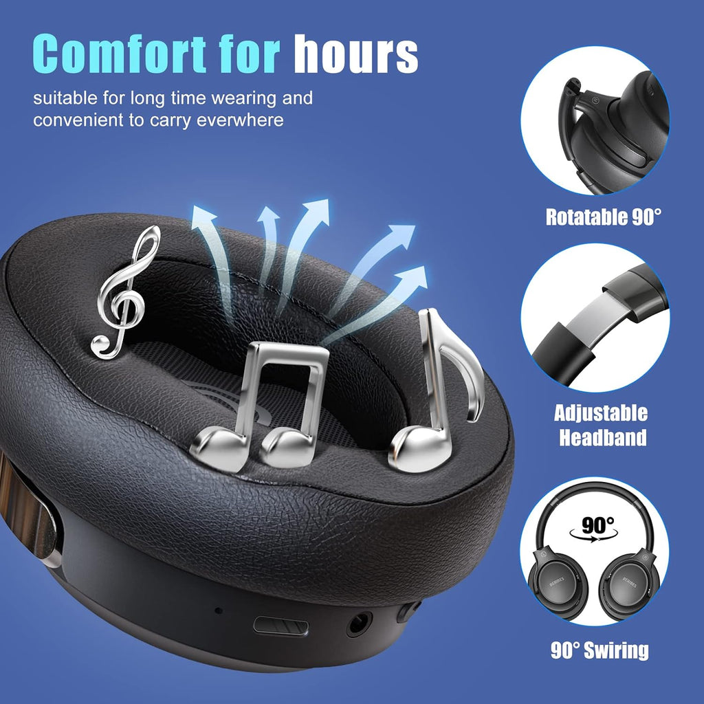 BERIBES Bluetooth Headphones Over Ear Wireless