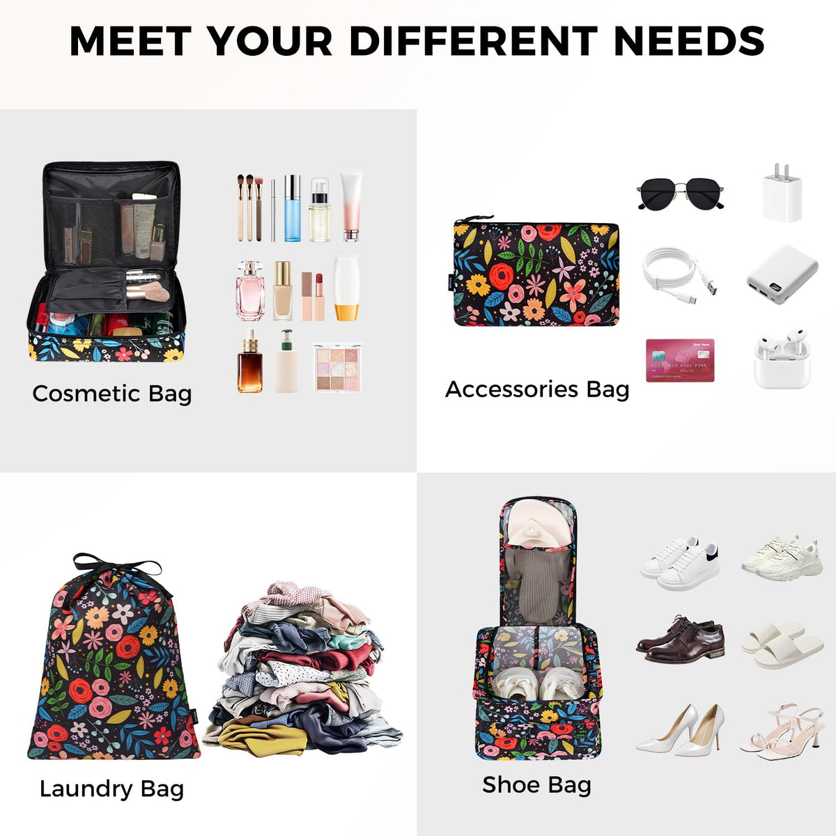 8 Set Packing Cubes Luggage Packing Organizers