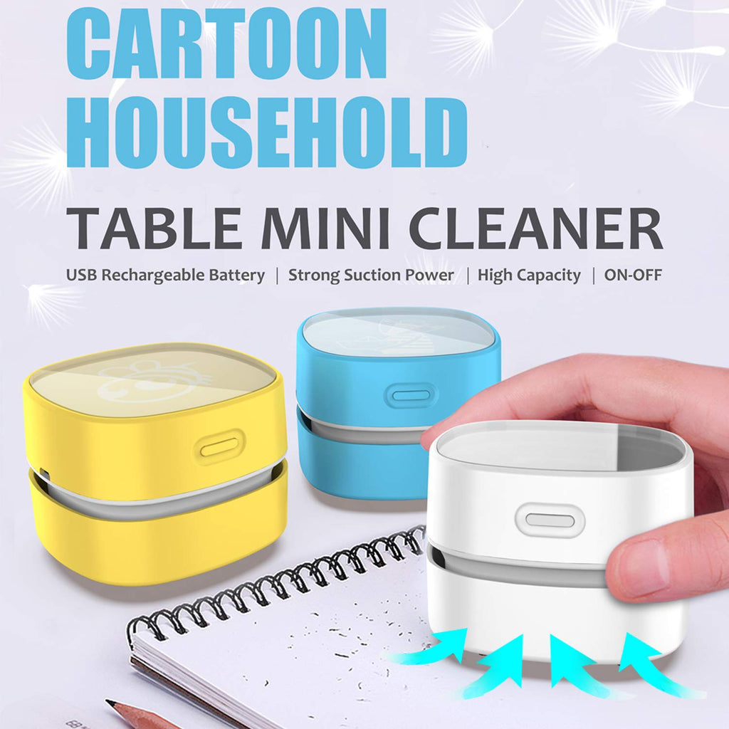 Mini Desktop Vacuum With 4 hours Endurance & 360° Rotatable Clean Up