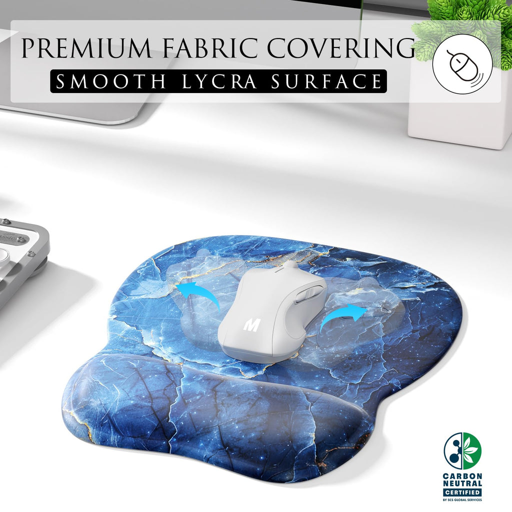 MROCO Ergonomic Mouse Pad | Gel Wrist Rest | 9.4 x 8.1 in | Black
