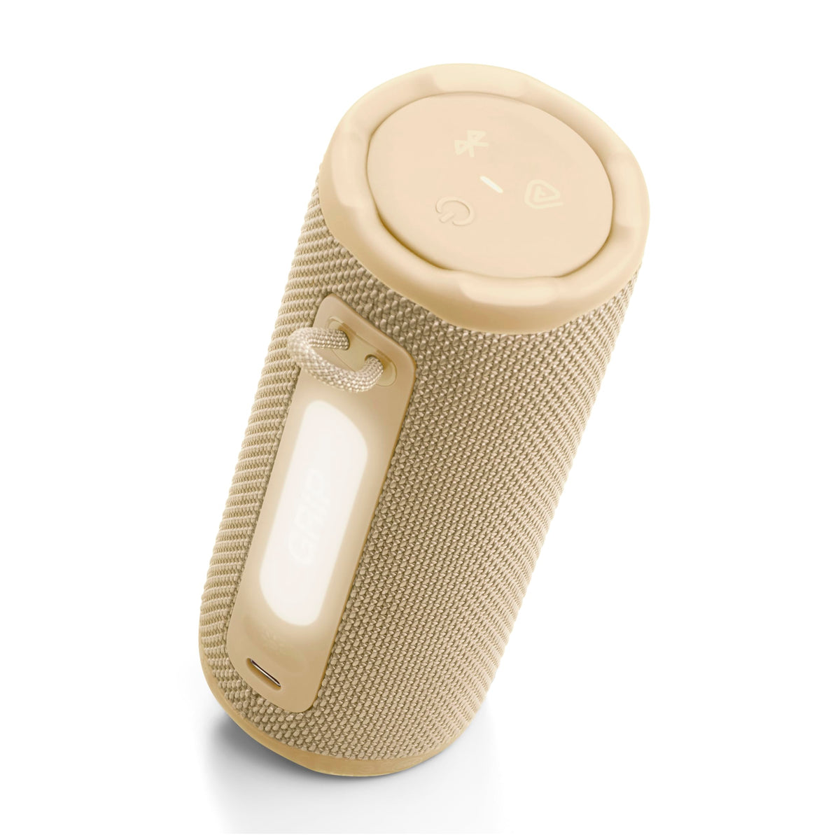 JBL Grip Portable Bluetooth Speaker, Waterproof, Ambient Light - White