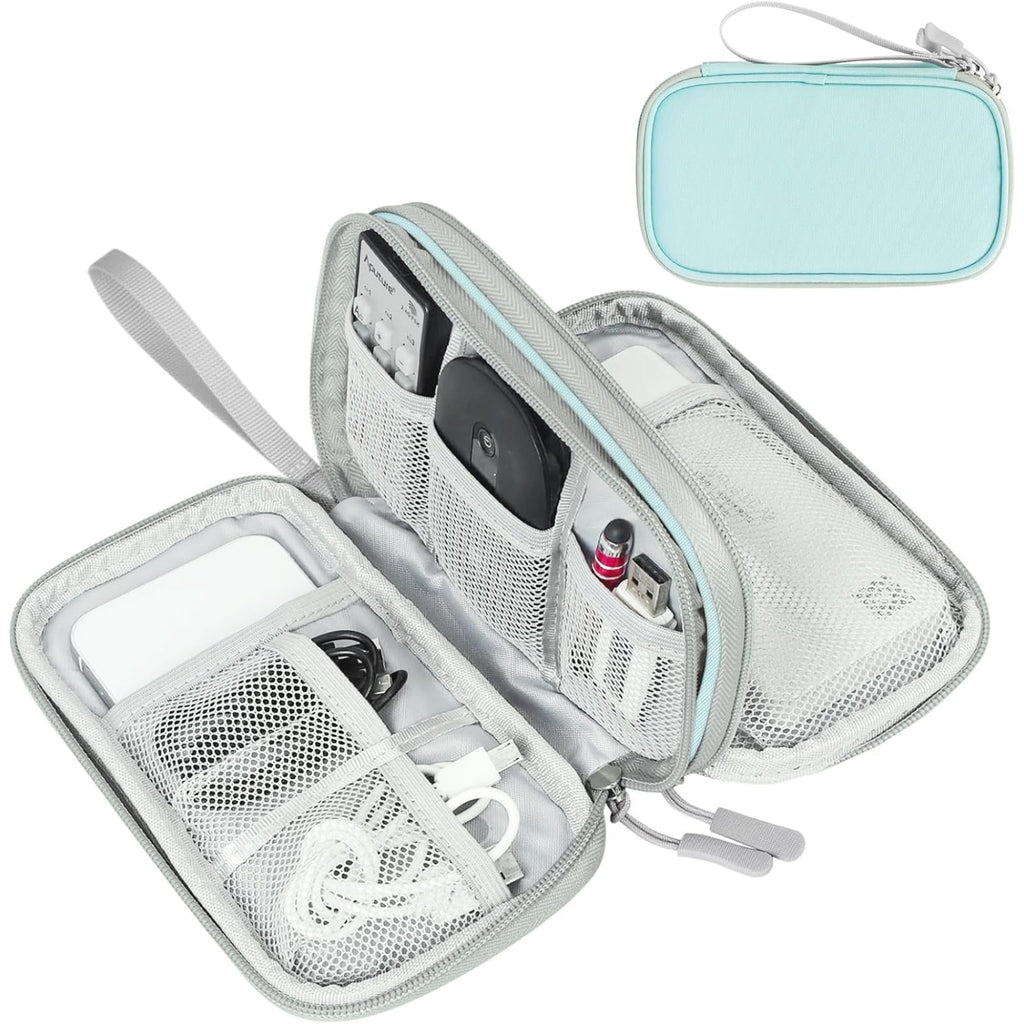 Electronic Organizer, Travel Tech Pouch Bag, Extra Large, Black | Water Resistant