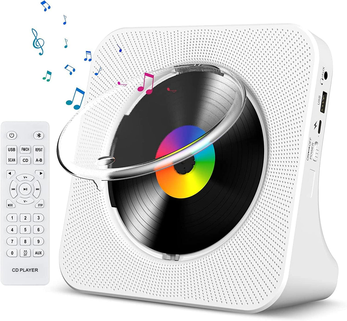 Gueray CD Player Portable Bluetooth Desktop CD Players for Home
