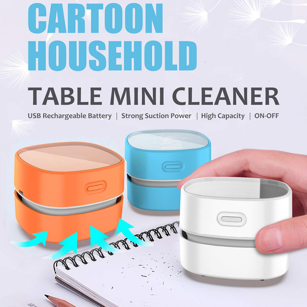 Mini Desktop Vacuum With 4 hours Endurance & 360° Rotatable Clean Up