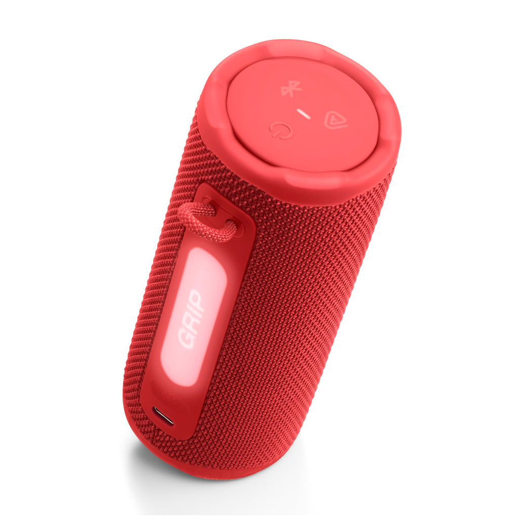 JBL Grip Portable Bluetooth Speaker, Waterproof, Ambient Light - White
