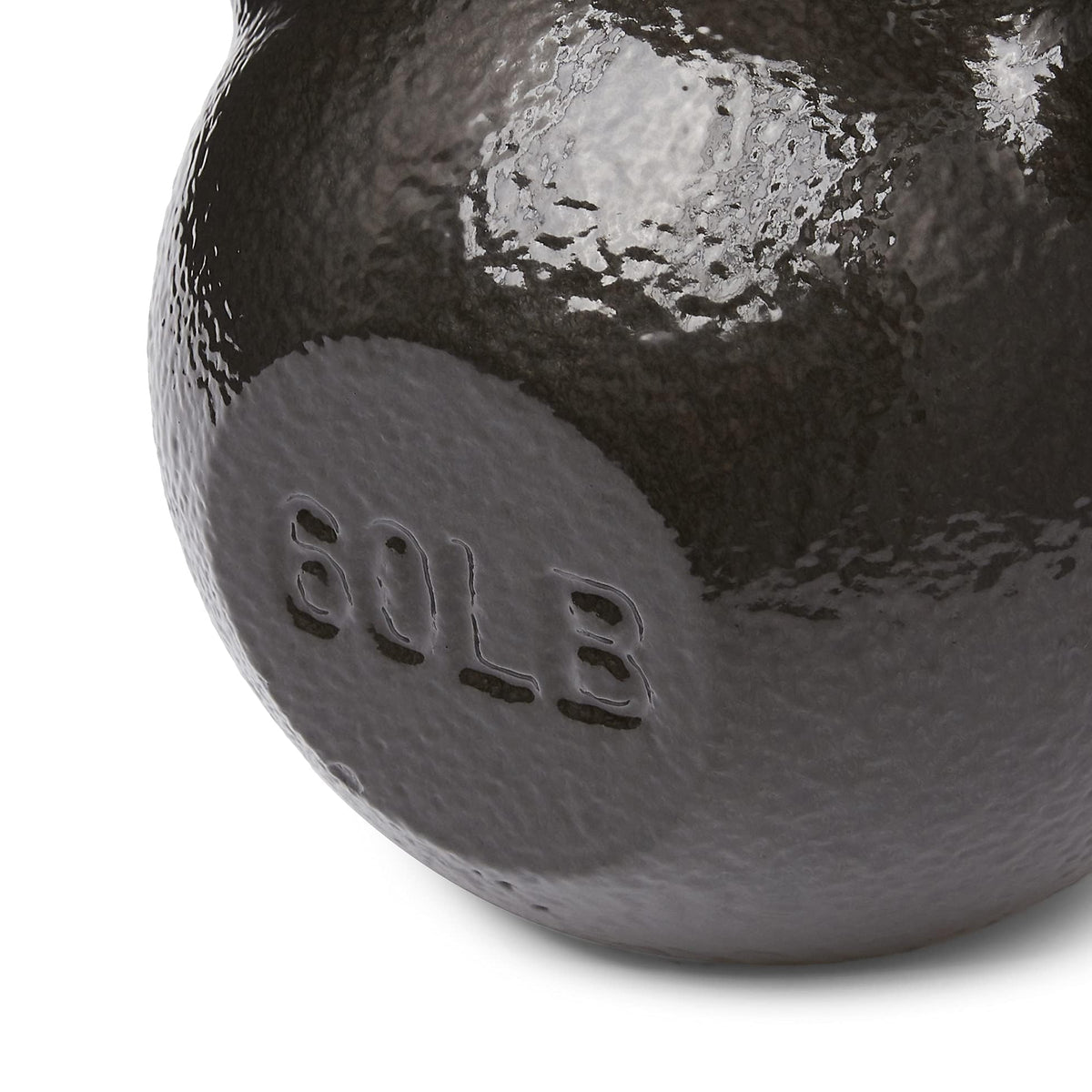Amazon Basics Cast Iron Kettlebell for Strength Training | Black | 10lbs - 60lbs