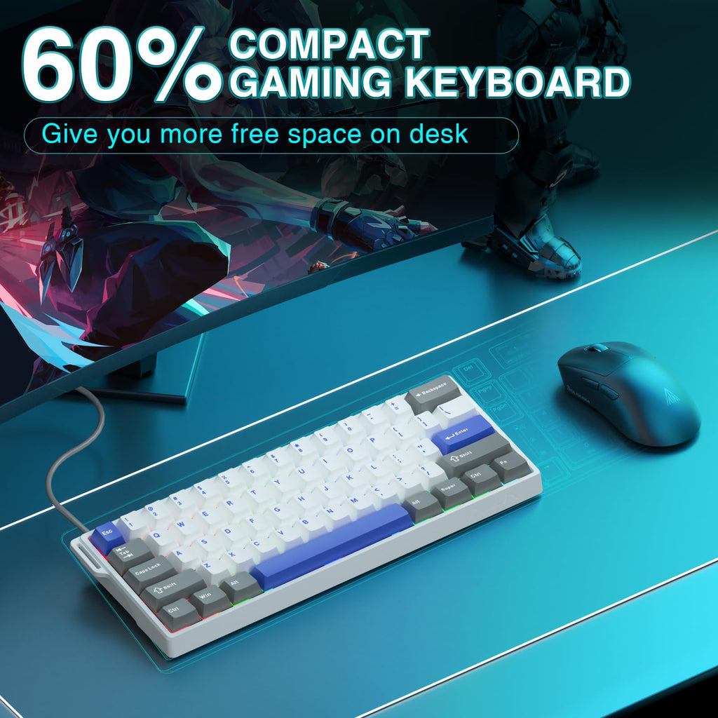 Mechanical Gaming Keyboard Wired, Magnetic Switches Hot Swappable