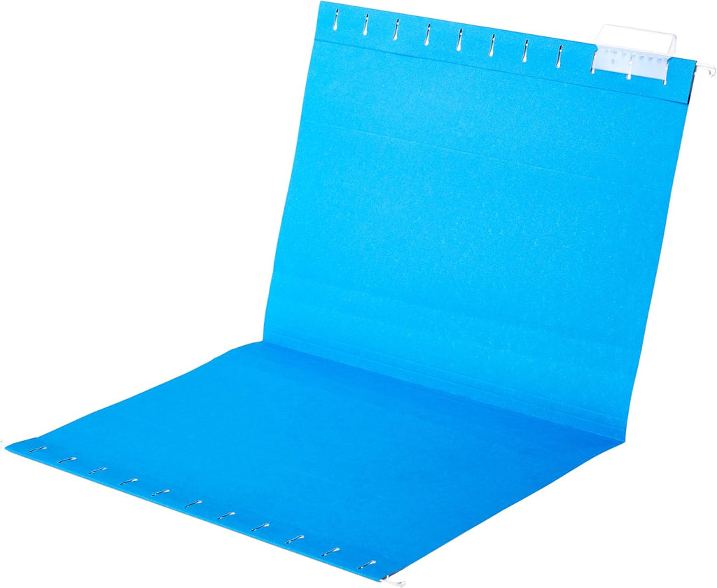 Amazon Basics Hanging File Folders with Adjustable Tabs, Sturdy Expandable Document Organizer, Letter Size 8.5x11 inch, Green, 25-Pack