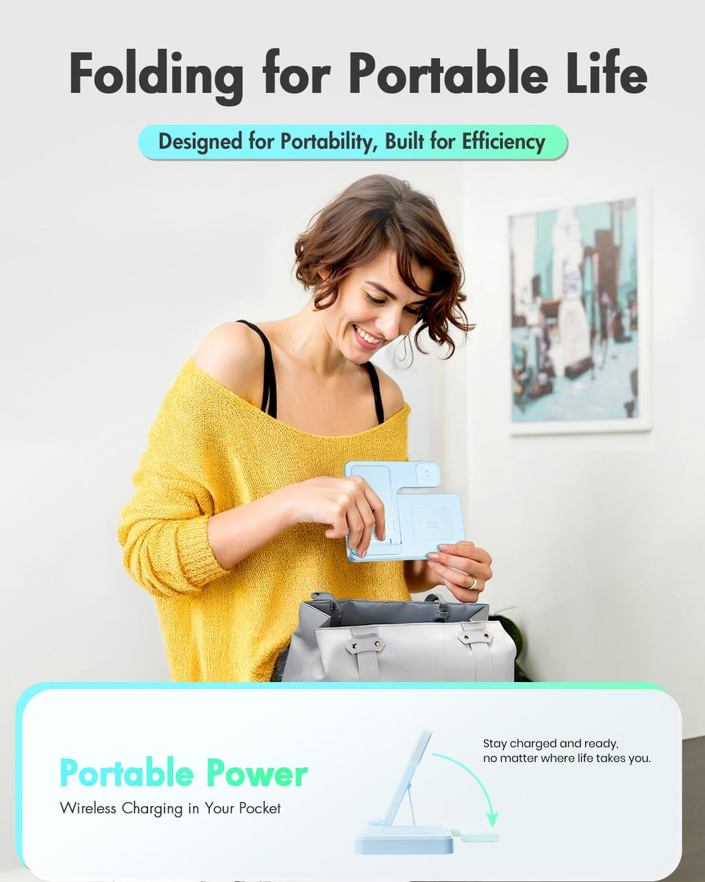 Wireless Charging Station for Apple Devices | 3 in 1 (I phones, Apple Watches, Airpods