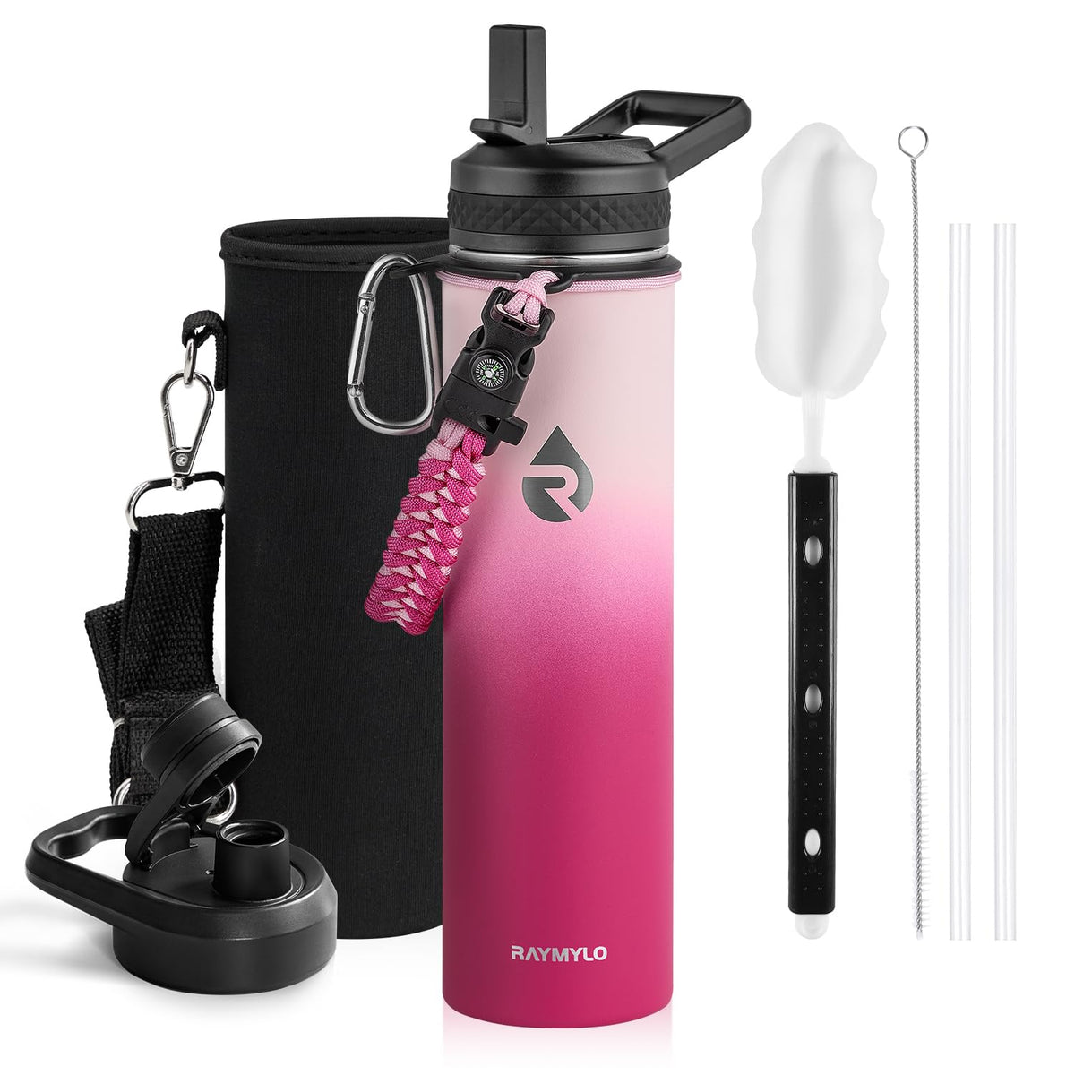 RAYMYLO 32 to 128 oz Insulated Water Bottles | Triple Wall Vacuum | Stainless Steel