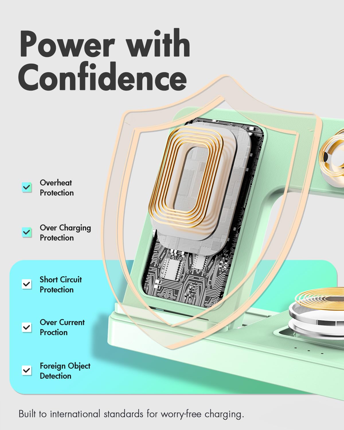 Wireless Charging Station for Apple Devices | 3 in 1 (I phones, Apple Watches, Airpods