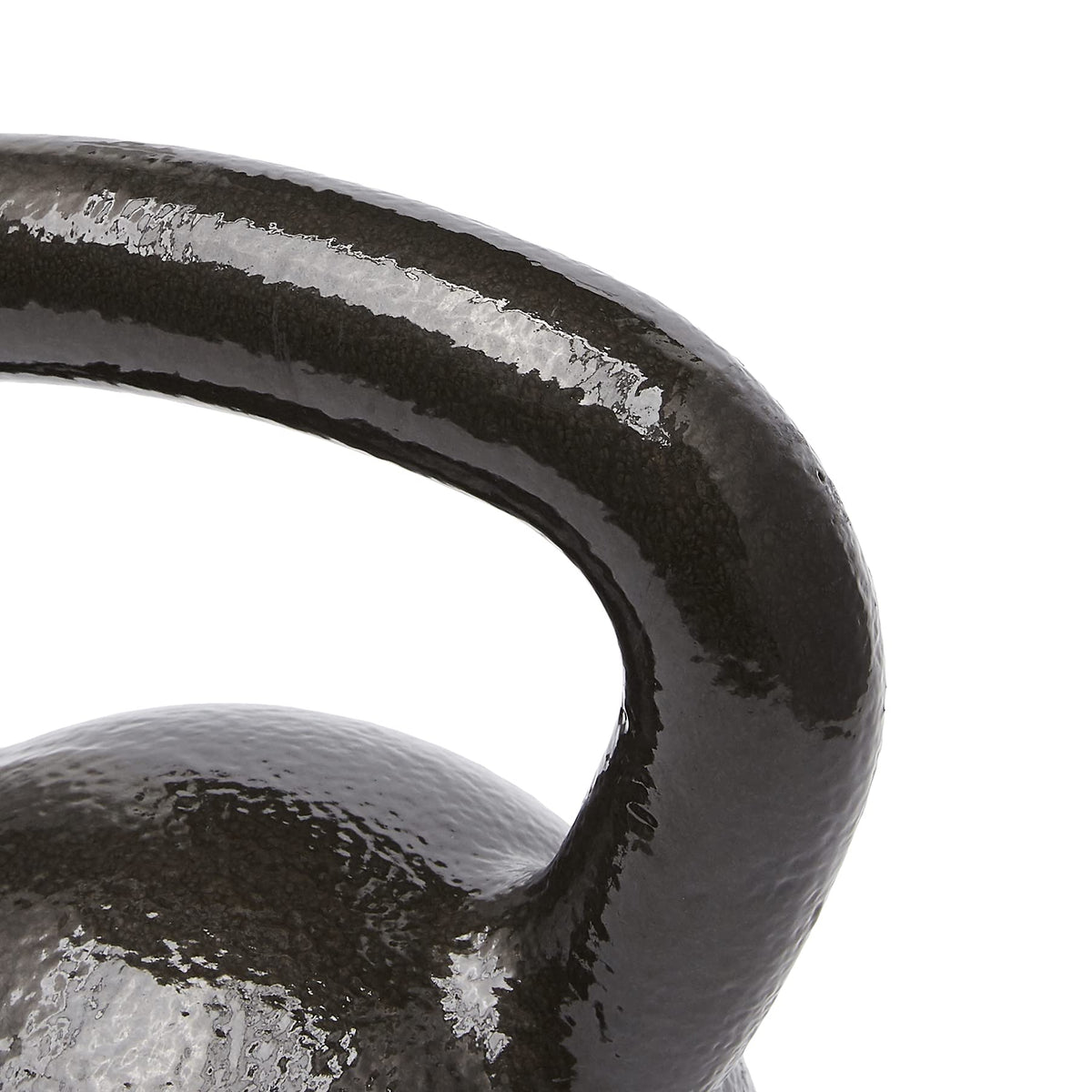 Amazon Basics Cast Iron Kettlebell for Strength Training | Black | 10lbs - 60lbs