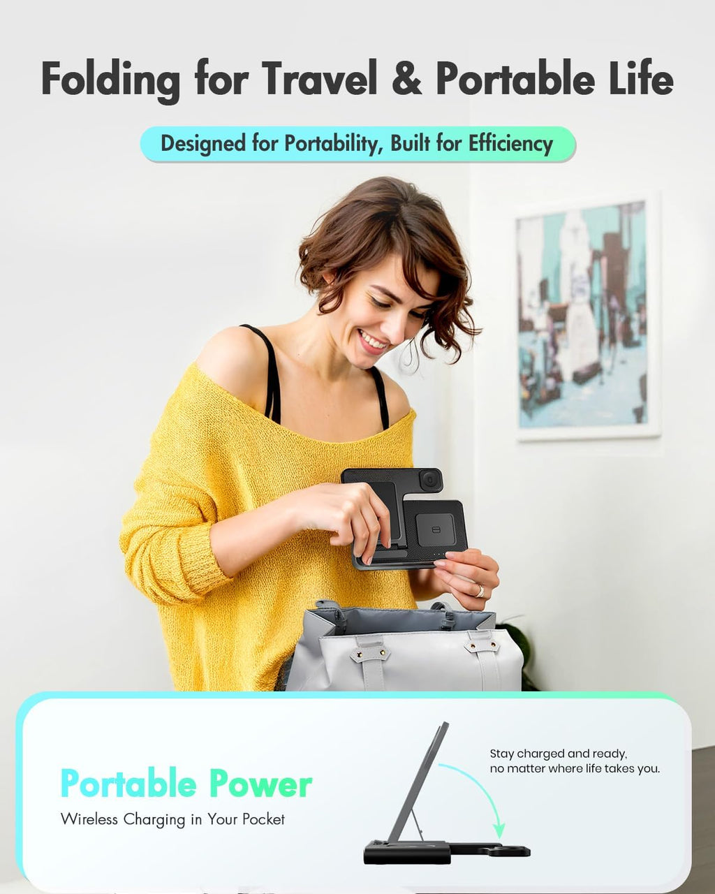Wireless Charging Station for Apple Devices | 3 in 1 (I phones, Apple Watches, Airpods