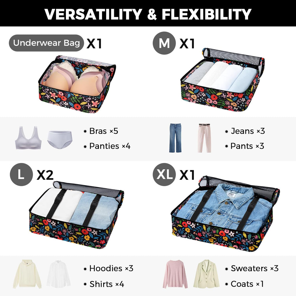 8 Set Packing Cubes Luggage Packing Organizers