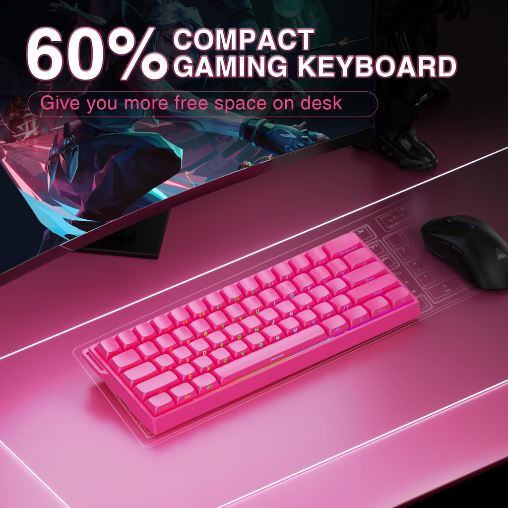 Mechanical Gaming Keyboard Wired, Magnetic Switches Hot Swappable