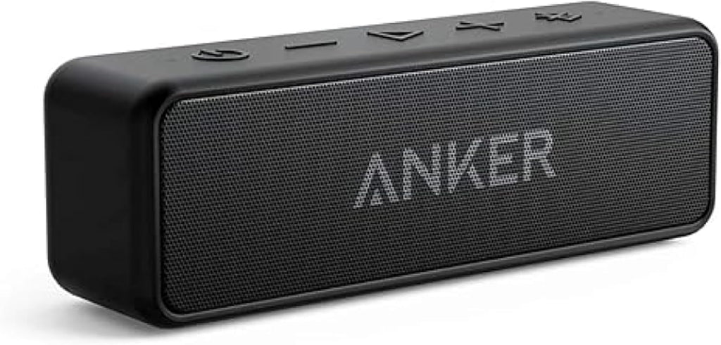 Anker soundcore 2 Portable Bluetooth Speaker, Stereo Sound, IPX7