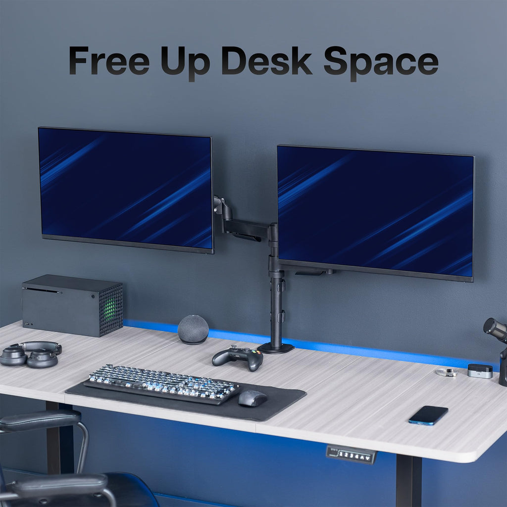 Triple Pneumatic Monitor Mount for 3 Screens up to 32 inches,