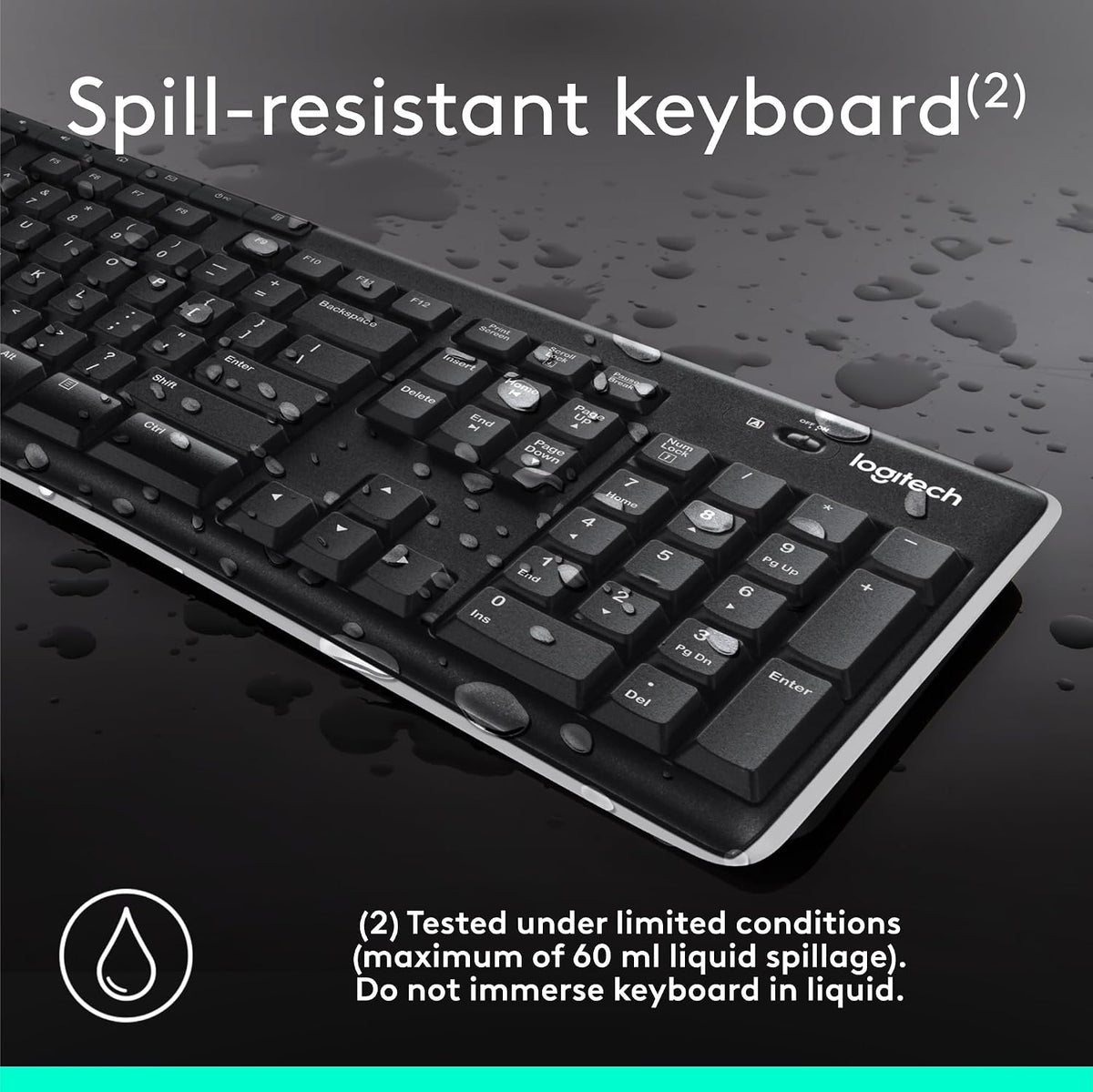 Logitech MK270 Full Size Wireless Keyboard and Mouse Combo