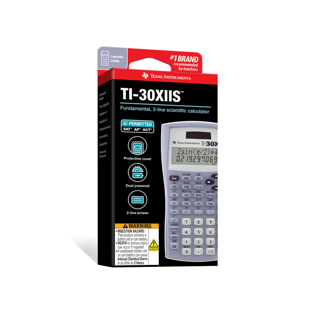 TI-30XIIS Scientific Calculator Texas Instruments, Black