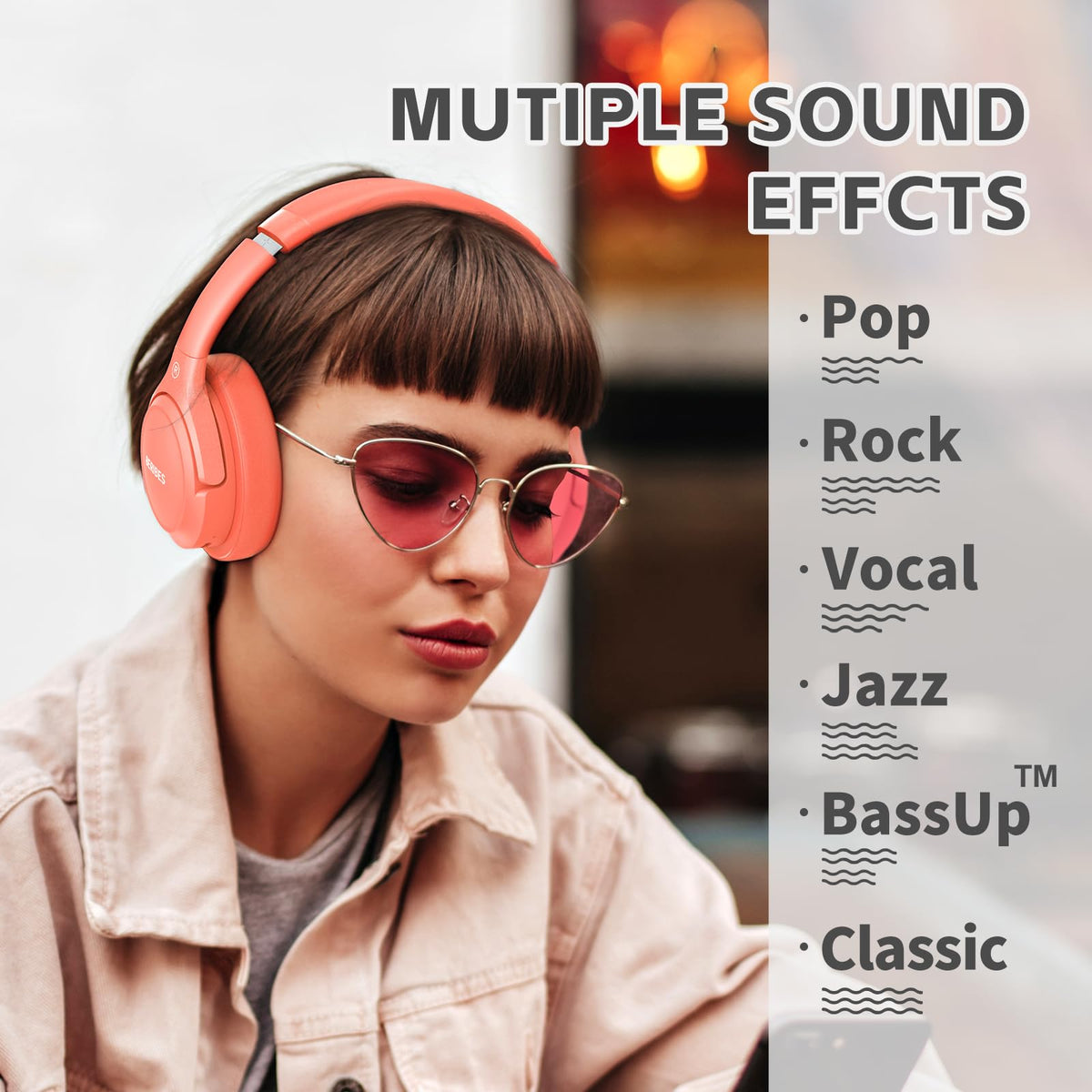 BERIBES Bluetooth Headphones Over Ear Wireless