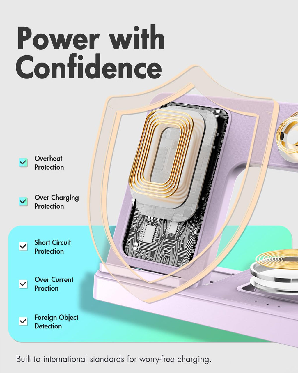 Wireless Charging Station for Apple Devices | 3 in 1 (I phones, Apple Watches, Airpods