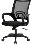 Ergonomic Office Chair | Mid-Back Swivel Desk Chair | with Lumbar Support
