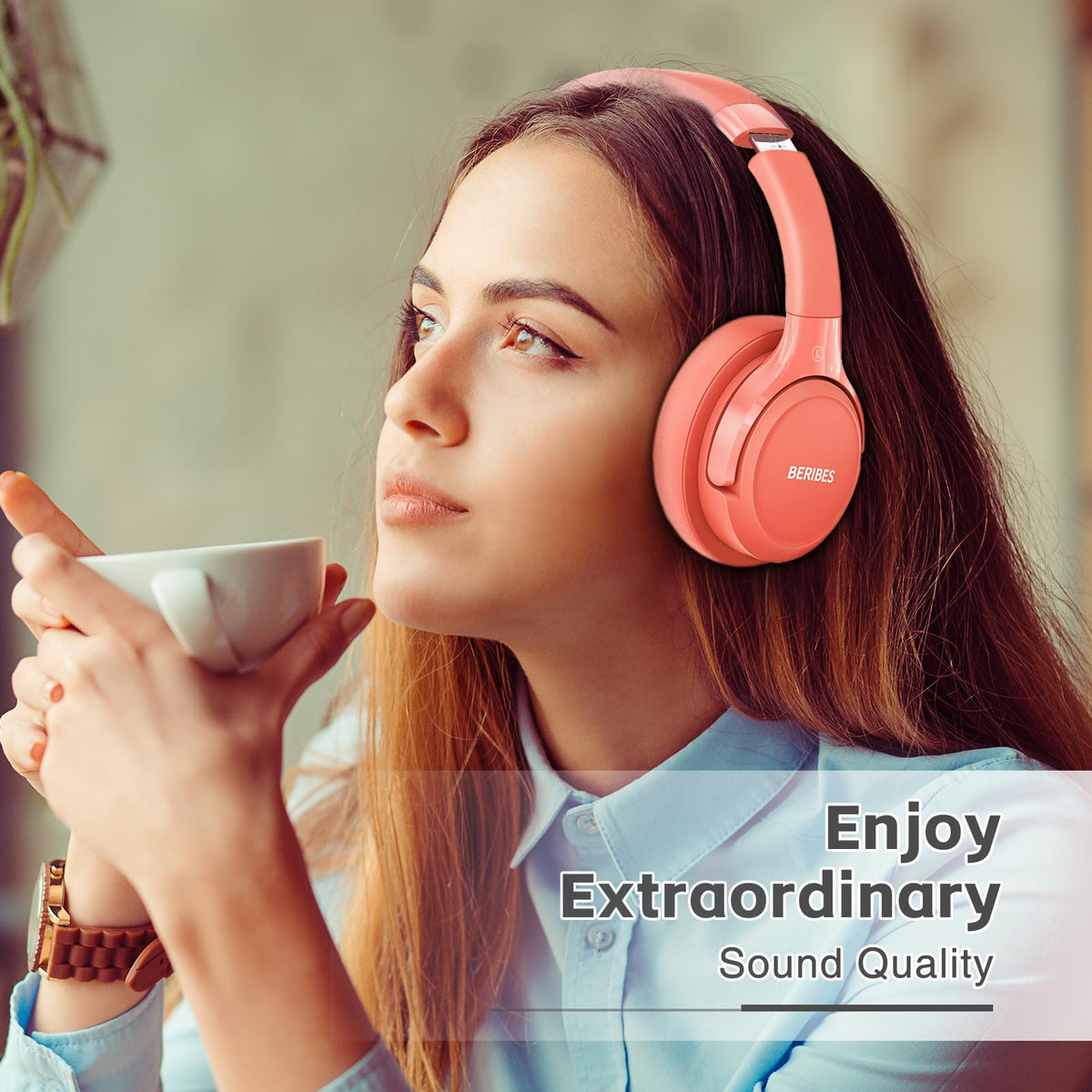 BERIBES Bluetooth Headphones Over Ear Wireless