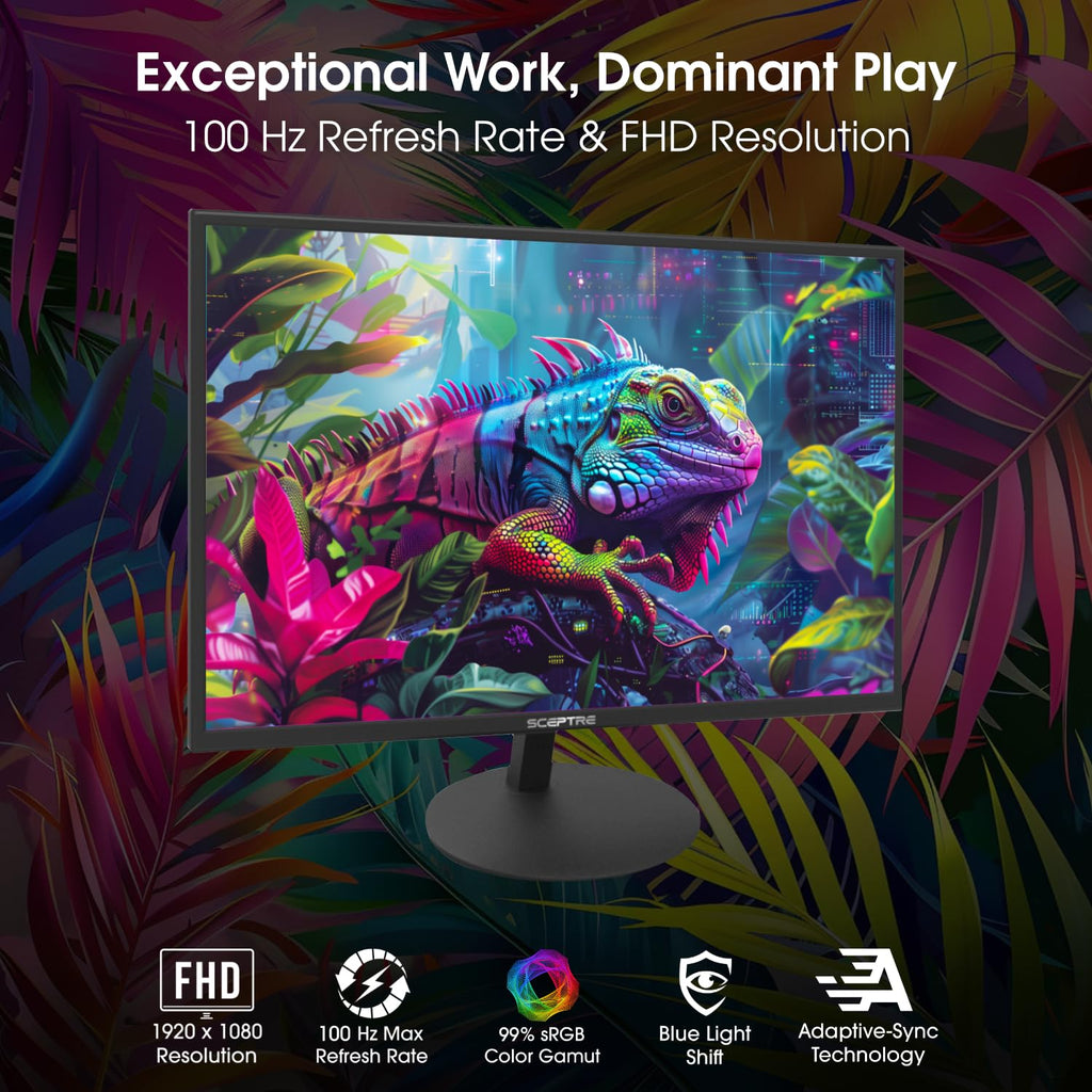 Sceptre Prime Curved 30-inch Gaming Monitor 200+Hz FreeSync Build-in Speakers 2560 x 1080p HDMI DP Machine Black 2026 (C305B-200UN Series)