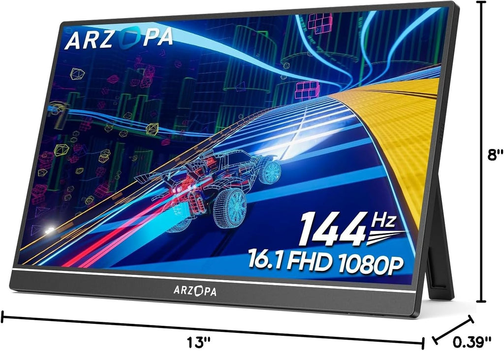 ARZOPA 16.1'' 144Hz Portable Gaming Monitor 106% sRGB - Z1FC