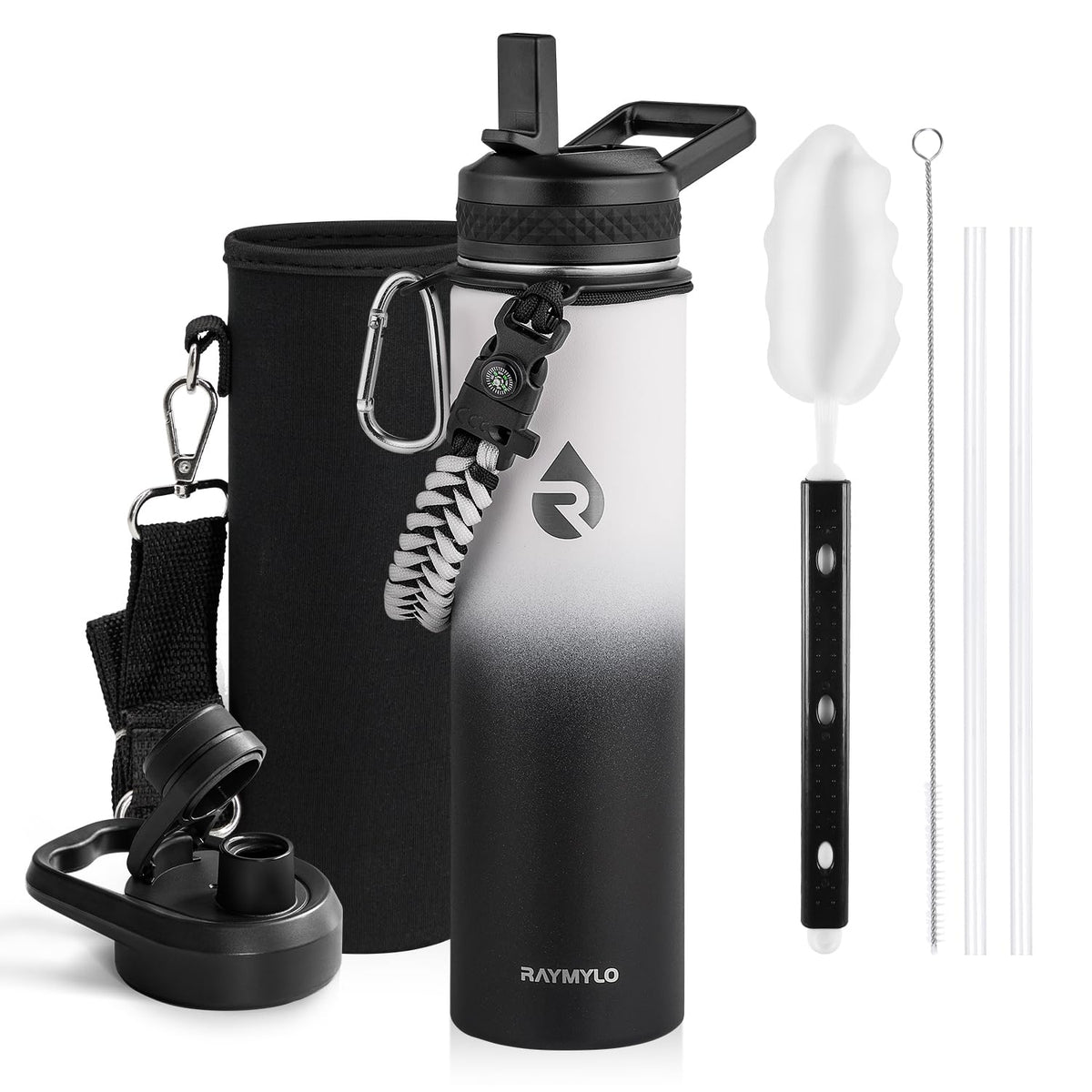 RAYMYLO 32 to 128 oz Insulated Water Bottles | Triple Wall Vacuum | Stainless Steel