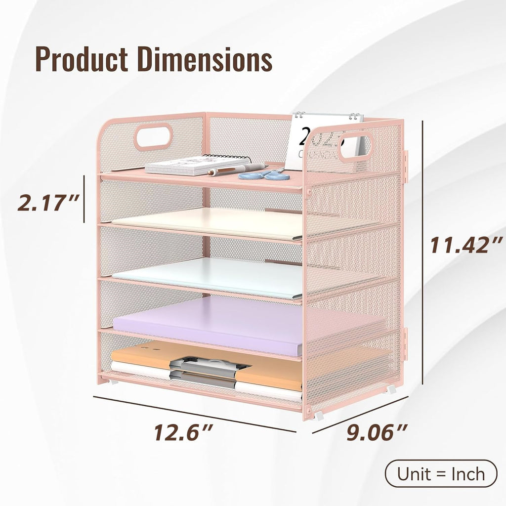 Supeasy 2 Pack 5-Tier Desk Organizer