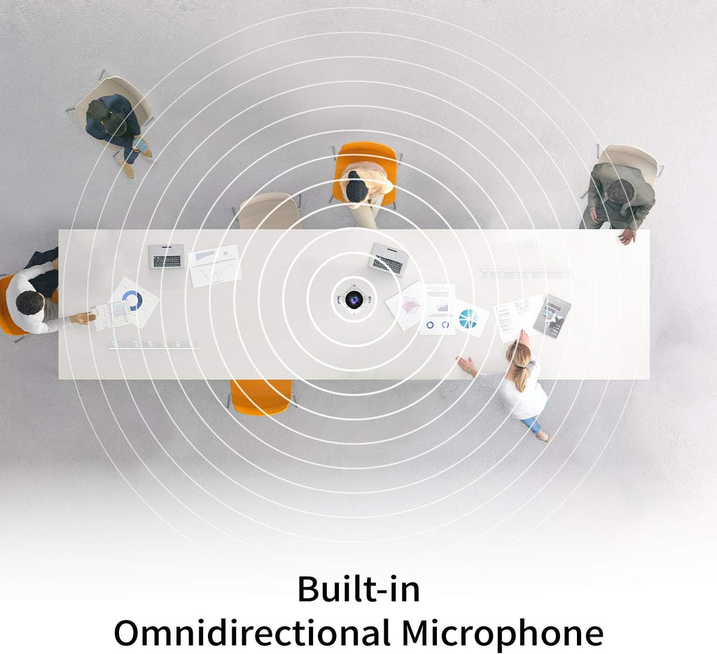 j5create 360 Degree All Around Meeting Webcam | 1080P HD
