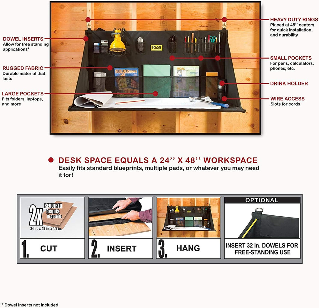 Portable Standing Desk, Hanging Workstation