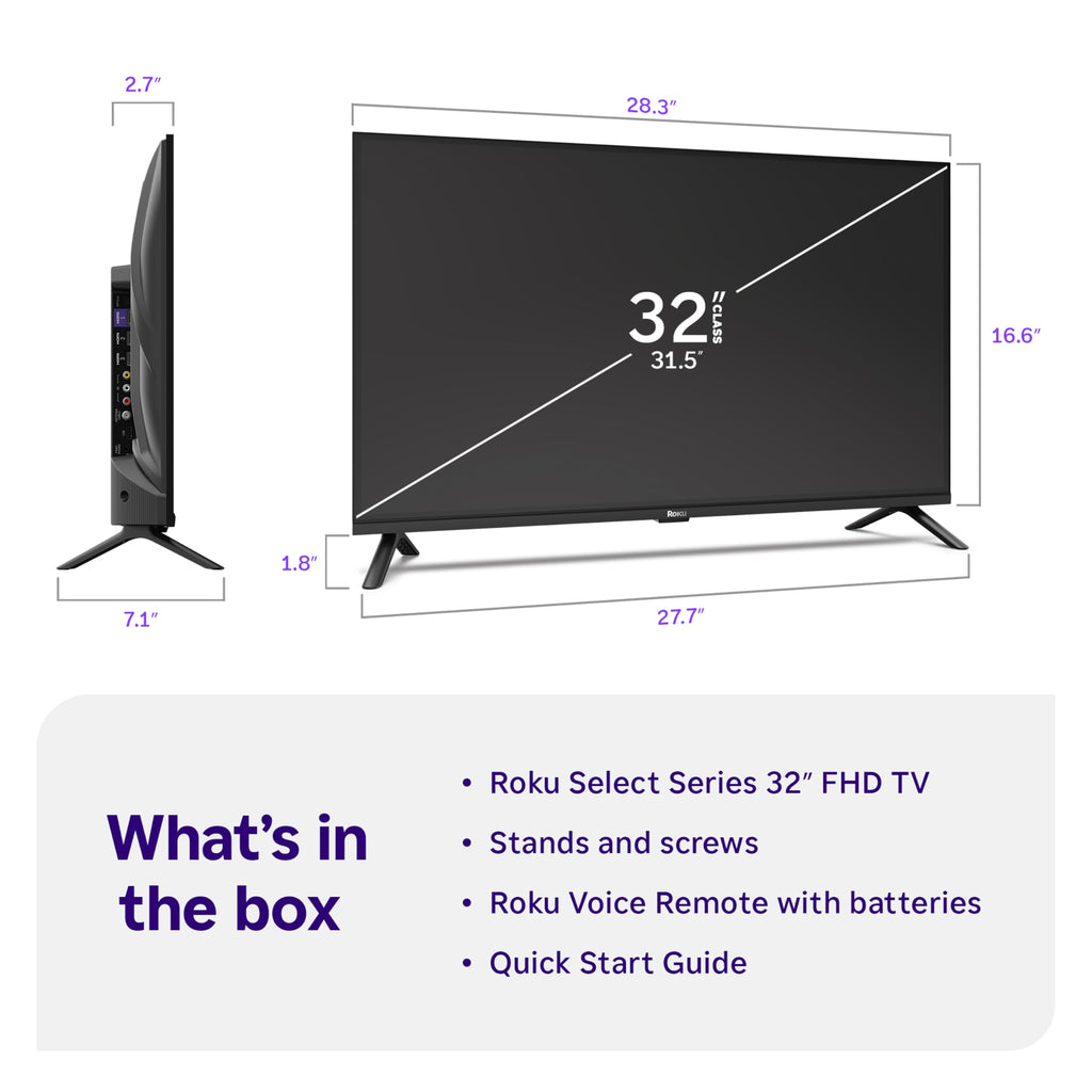 Roku 24-Inch 720p HD Smart TV with Voice Remote 2026