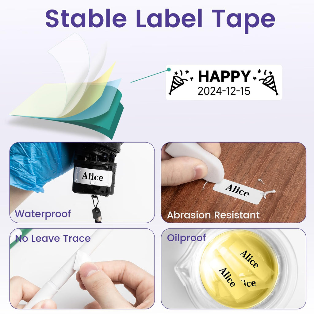 Phomemo Label Maker, D30 Bluetooth Mini Label Maker Machine with Tape