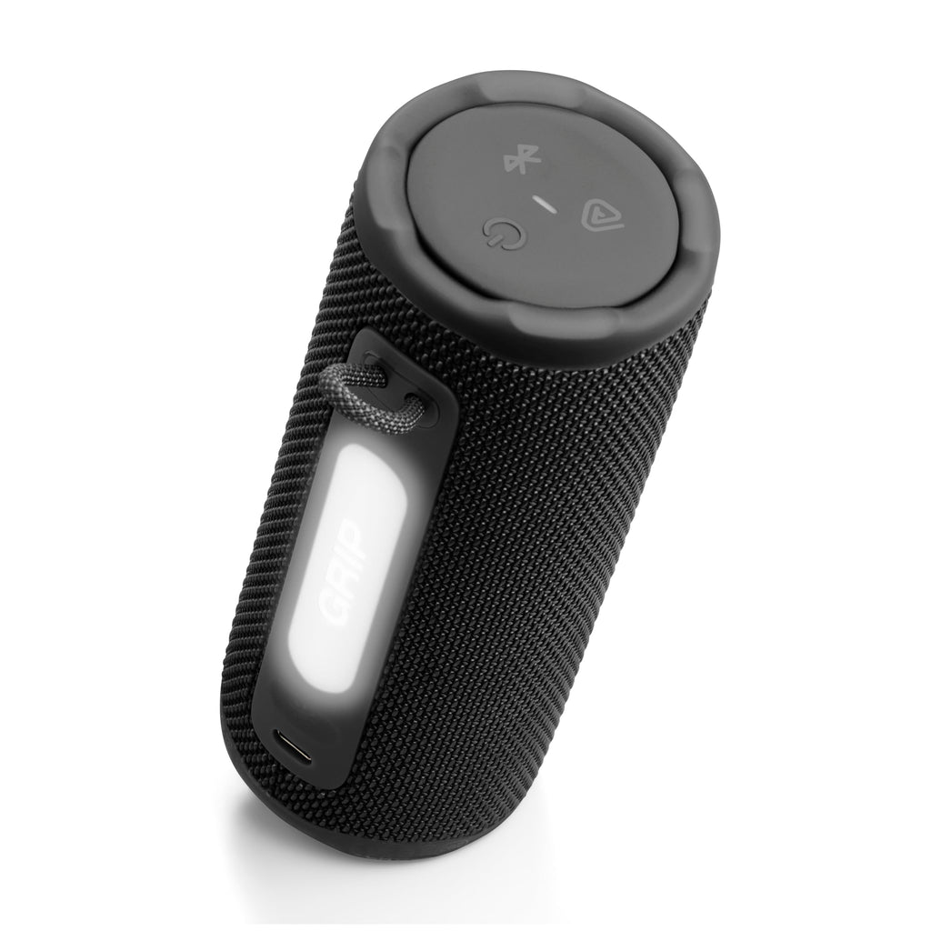 JBL Grip Portable Bluetooth Speaker, Waterproof, Ambient Light - White