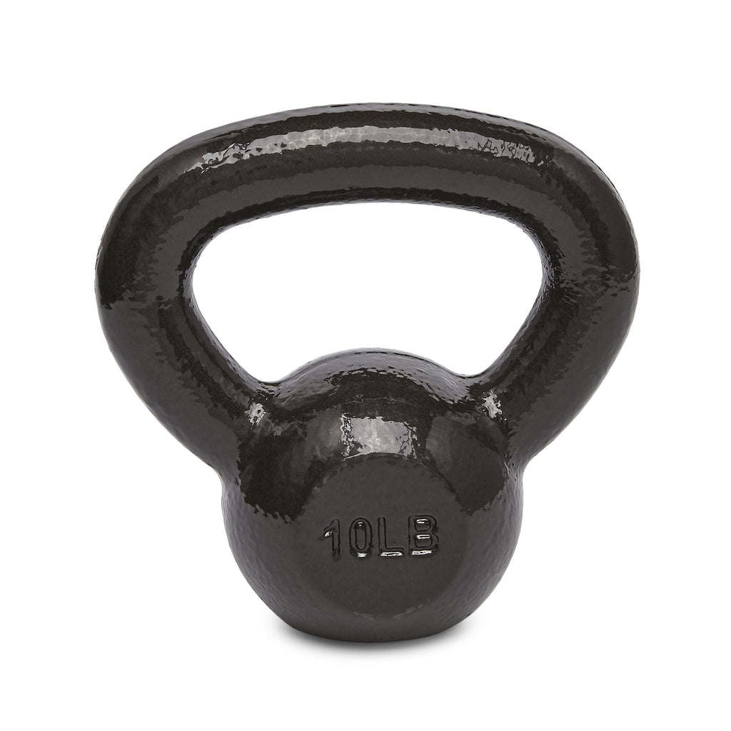 Amazon Basics Cast Iron Kettlebell for Strength Training | Black | 10lbs - 60lbs