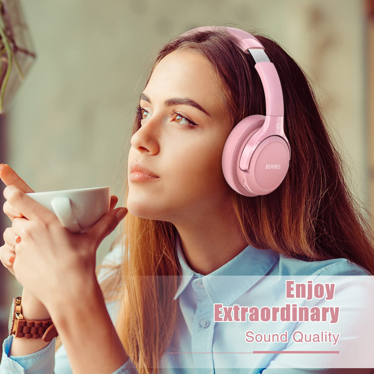 BERIBES Bluetooth Headphones Over Ear Wireless