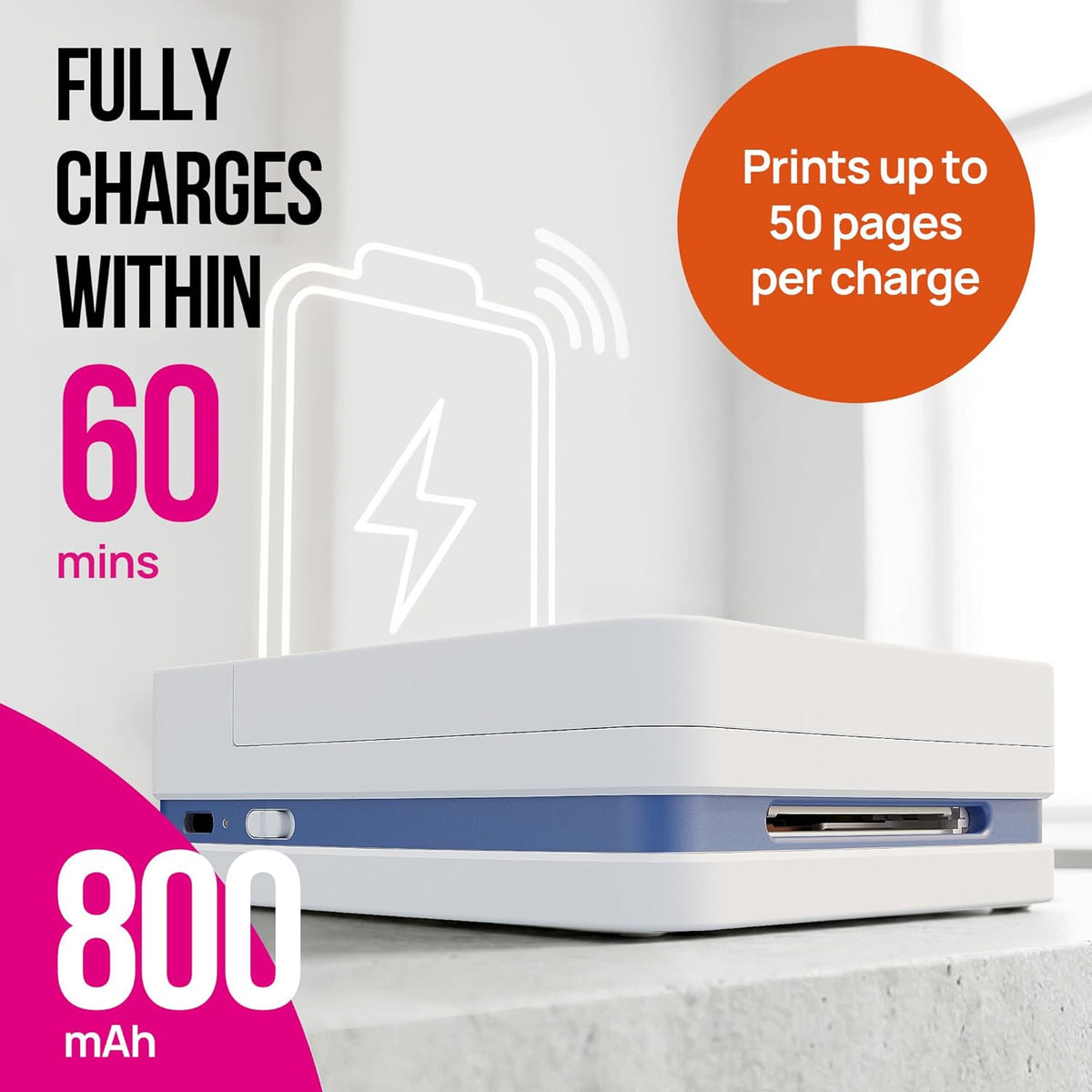 Nelko PP01 Photo Printer, 2x3 Portable Photo Printer