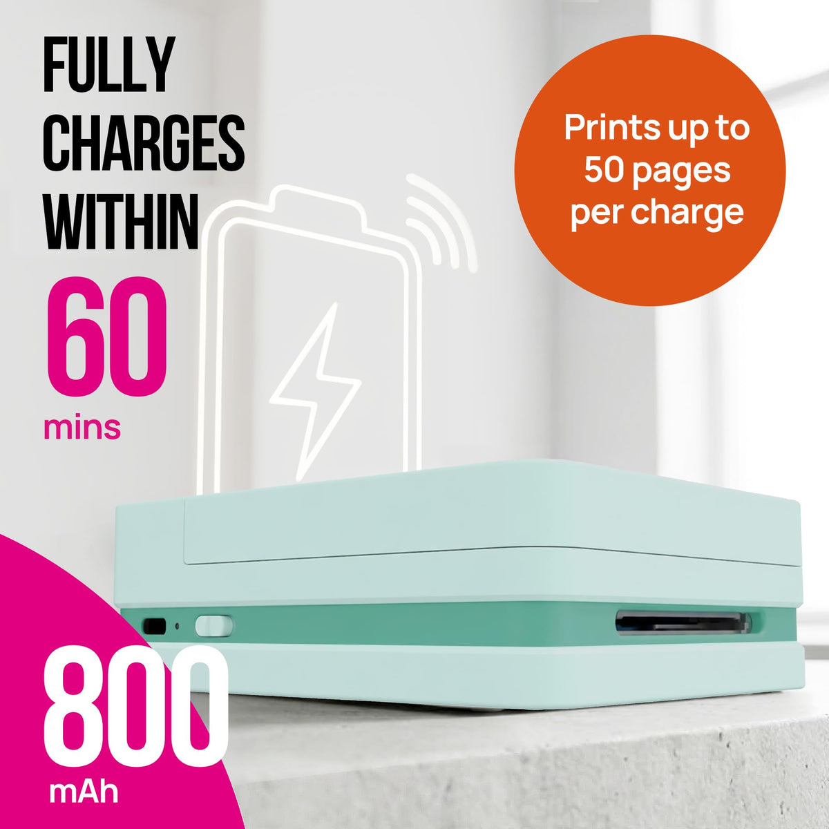 Nelko PP01 Photo Printer, 2x3 Portable Photo Printer