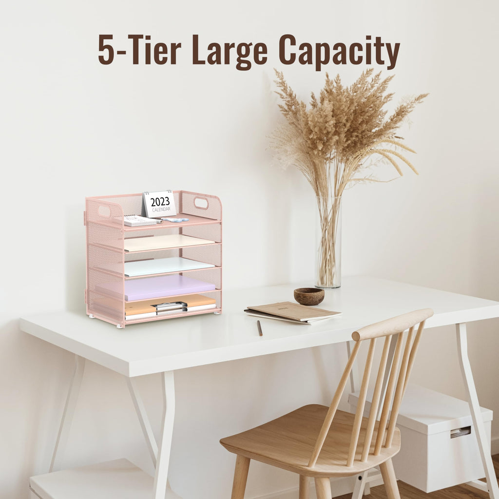 Supeasy 2 Pack 5-Tier Desk Organizer