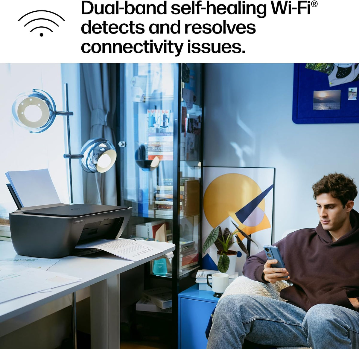 HP DeskJet 2955 | Wireless All-in-One Color Inkjet Printer (A24HJA)