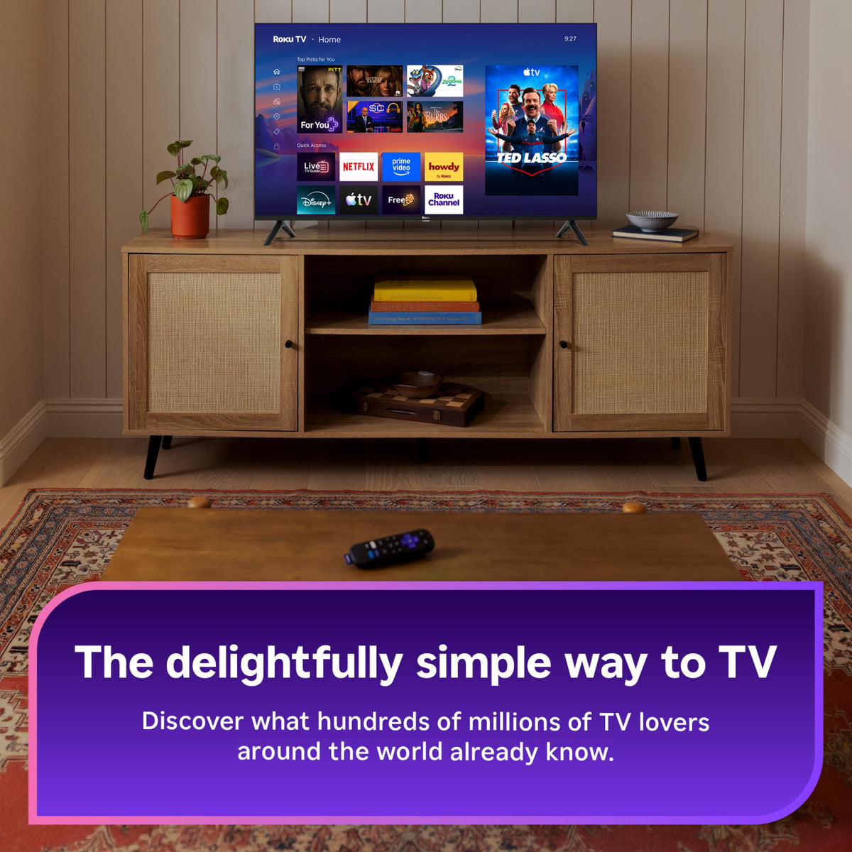 Roku 50-Inch 4K QLED Smart TV with Voice Remote 2026
