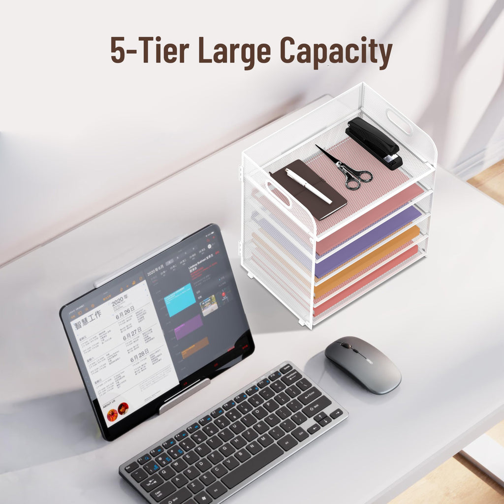 Supeasy 2 Pack 5-Tier Desk Organizer
