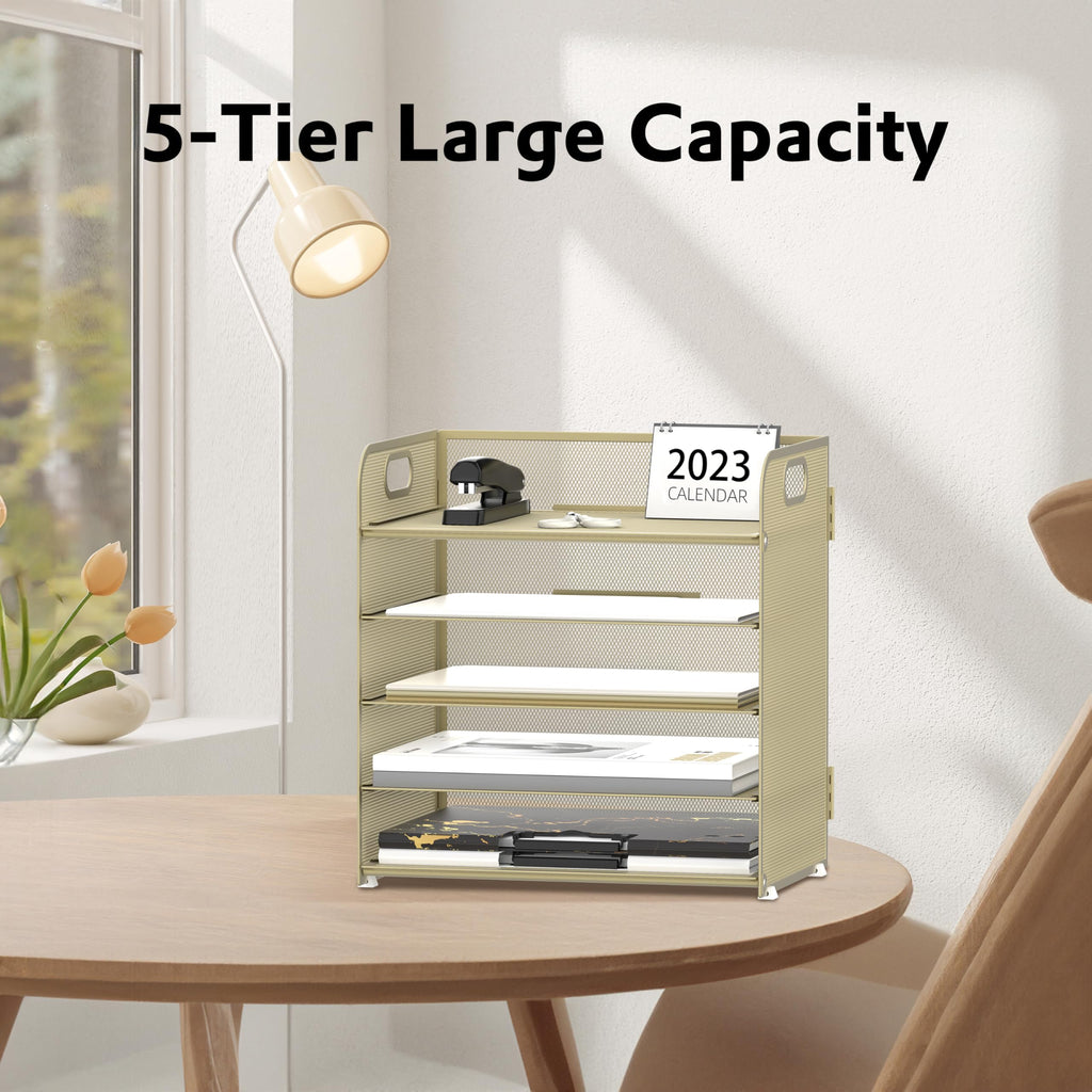Supeasy 2 Pack 5-Tier Desk Organizer