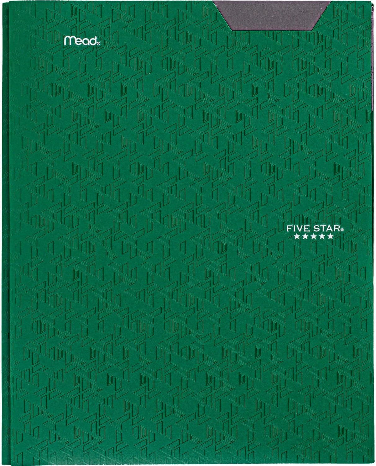 Five Star 2-Pocket Plastic Folder with Stay-Put Tabs and Prong Fasteners, Holds 8.5" x 11" Paper, Assorted Colors, 4 Pack (340300A)