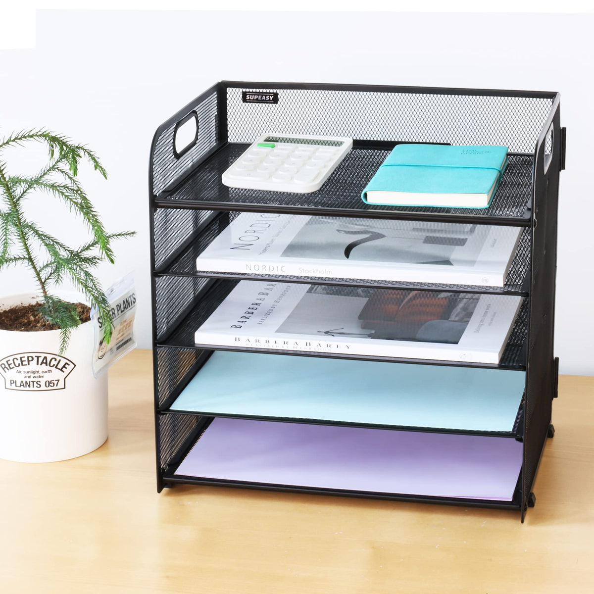 Supeasy 2 Pack 5-Tier Desk Organizer