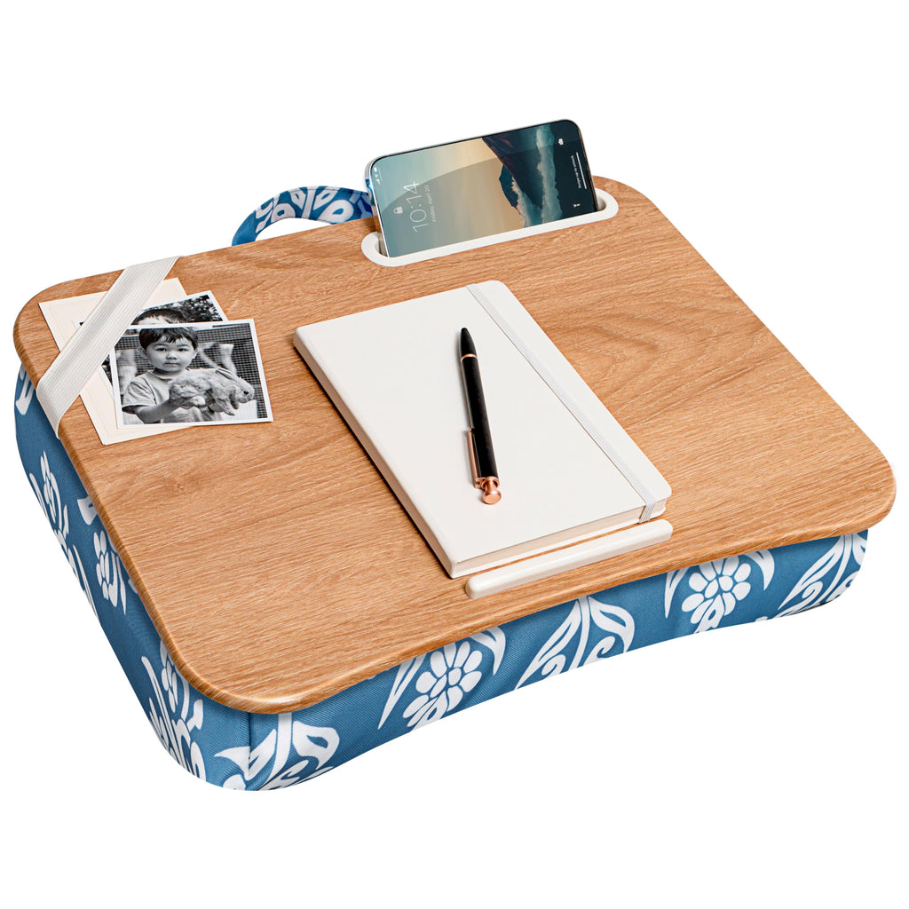 Designer Lap Desk – Fits 15.6” Laptop w/. Phone Holder